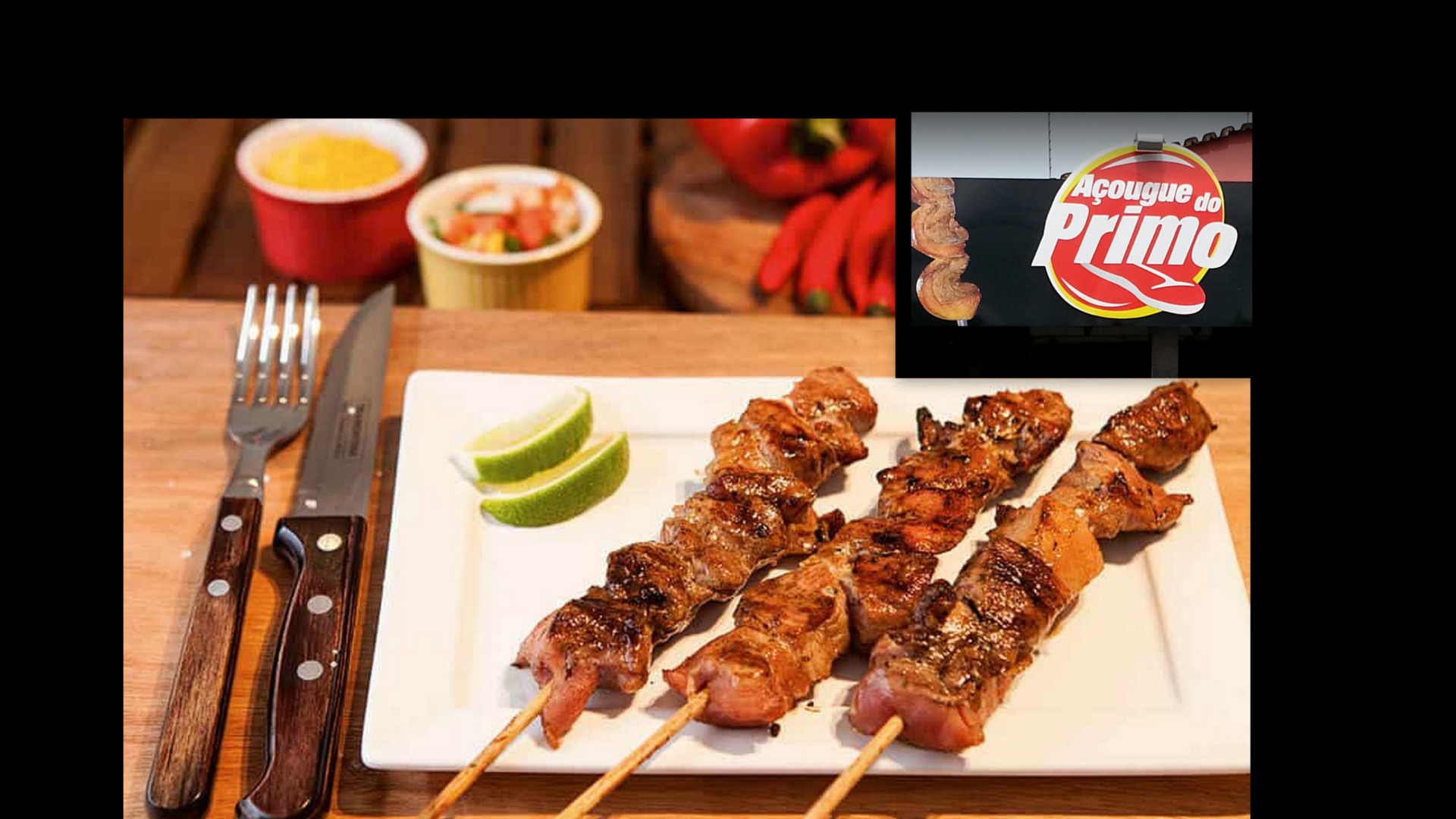 Espetos Assados Na Brasa A partir das 16:00hs